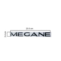 Logo Renault Mégane, Lettres de Coffre 3D 23,5 cm Rouge, Noir, Chrome ou Or, Mégane 1, 2, 3, 4 et RS