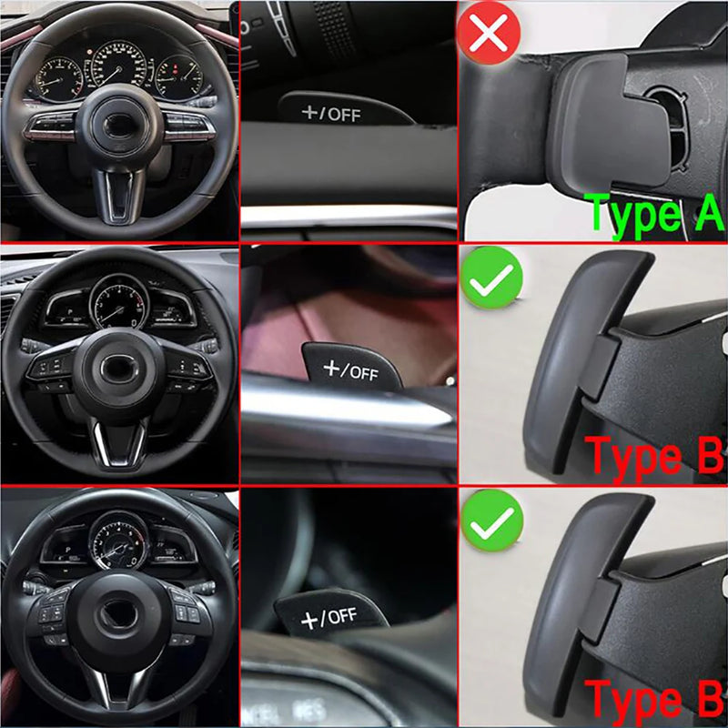 Palettes au Volant Mazda 3 6 CX-5 CX-4 2013-2018 Aluminium