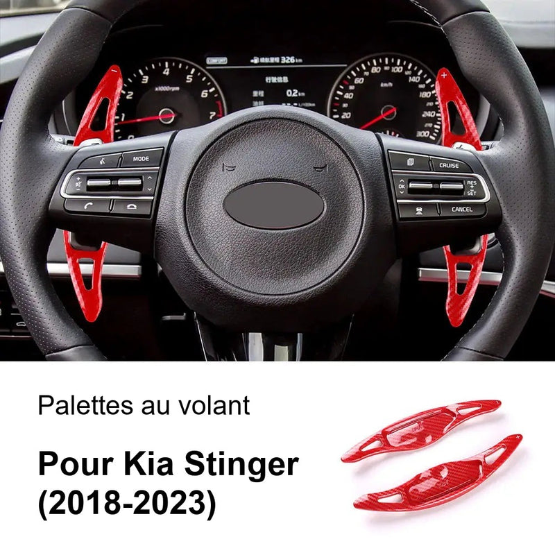 Palettes au Volant Kia Stinger GT 2018-2023 ABS Adhésives