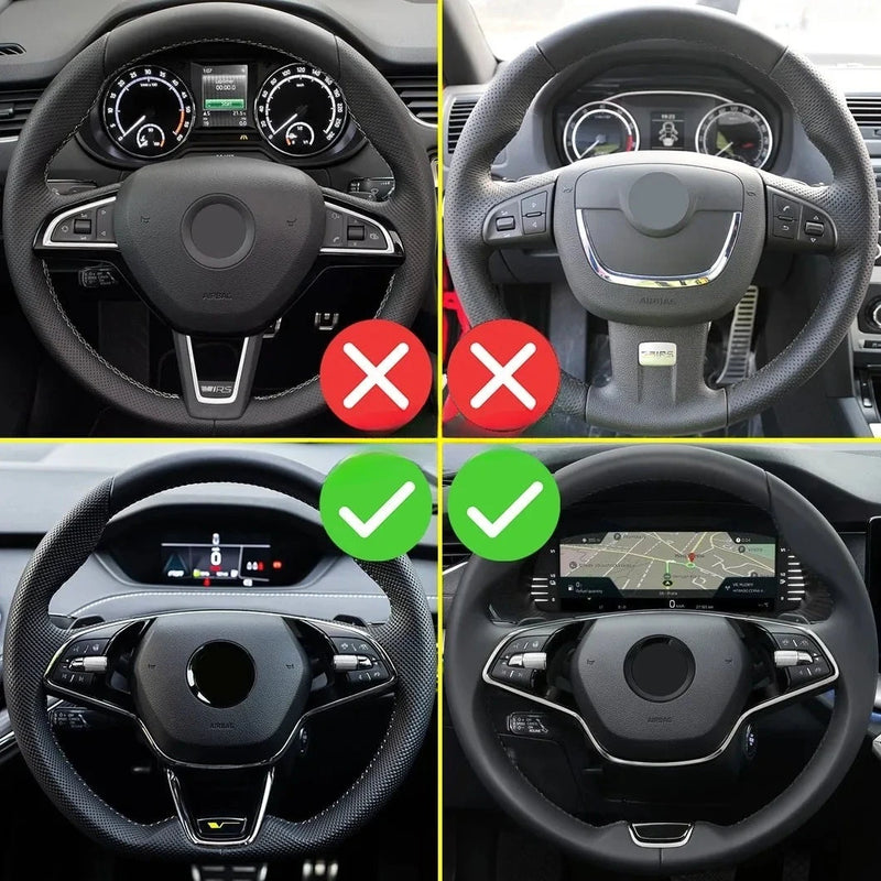 Palettes au Volant Skoda Octavia 4 Kodiaq Superb Enyaq Aluminium Forgé