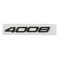 Logo Peugeot 2008, 3008, 4008 et 5008 en ABS 3D, Emblème Chiffres de Coffre 2023-2025, Noir Brillant, Gris Foncé ou Chrome