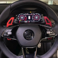 Palettes au Volant Skoda Octavia MK4 Enyaq Karoq Kodiaq Aluminium Grand Format