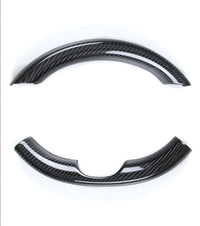 Couvre Volant Tesla Model 3 2017-2023 et Model Y 2020-2024 en Fibre de Carbone, Partie Haute ou 2 Pièces