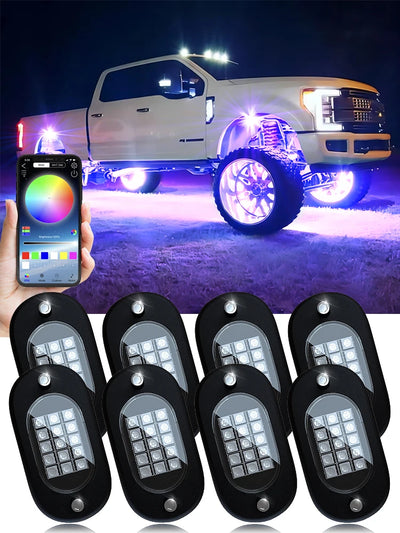 Éclairage d'Ambiance LED Modules RGB Musique Tout-Terrain