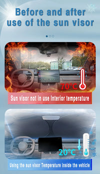 Pare-Soleil Pare-Brise Renault Clio 4 Clio 5 2012-2023 Pliable Cadre Mémoire de Forme