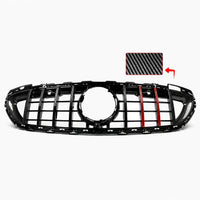 Calandre Mercedes Classe C W206 2022+ Style Brabus Noir Carbone Rouge C180 C200 C300