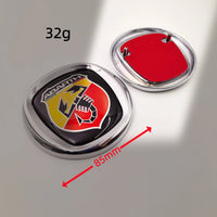 Emblème Fiat 500 Abarth Logo 85 95 100 120 mm pour l'Avant et le Coffre Arrière Autocollant