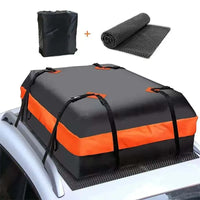 Sac de Toit Voiture Étanche 600D 112x87x44 cm Coffre Souple Sans Galerie