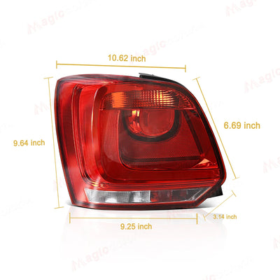 Feux Arrière VW Polo 6R 2009-2014 Sans Ampoule 12V