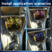 Universal Multi-Brand Crystal LED Gear Shift Knob — close-up