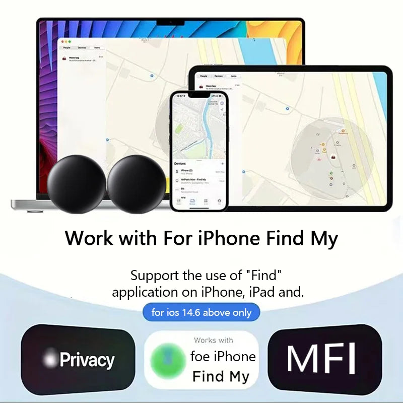 Traceur GPS Bluetooth Apple Find My Lot de 4