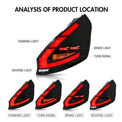 Feux Arrière LED Ford Fiesta 2009-2015 Animation