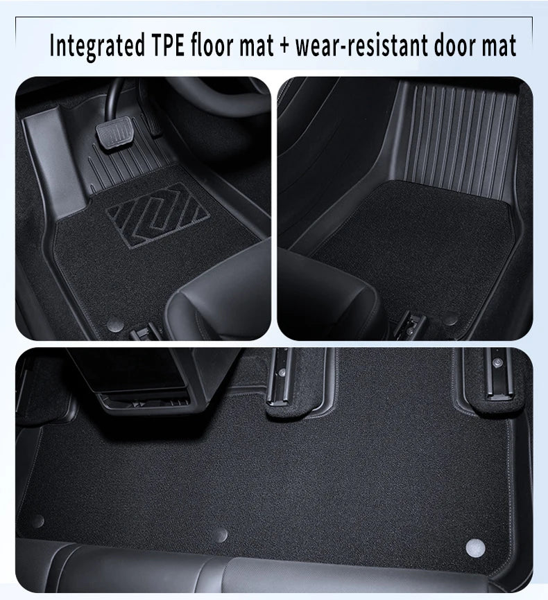 Tapis de Sol Tesla Model 3 Highland 2024-2026 TPE Ensemble 3 à 12 Pièces Simple ou Double Couche
