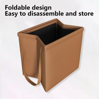 Organisateur de Coffre de Voiture Pliable en Cuir