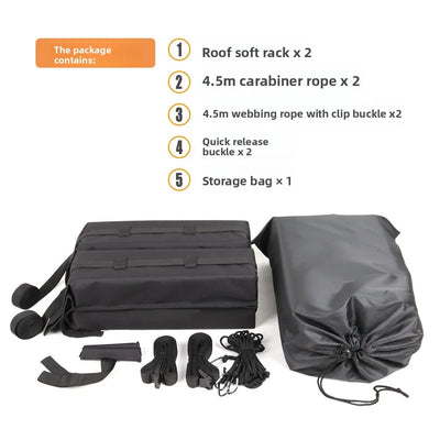 Coffre de Toit Souple Pliable Universel Voiture