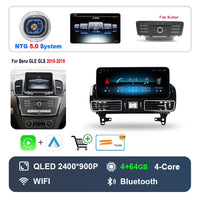 Autoradio Android 16 Mercedes ML GL GLE GLS W166 X166 2012-2019 Écran 12,3 pouces CarPlay NTG
