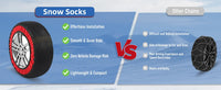 Chaussettes à Neige Yanace Voiture Textile 6 Tailles