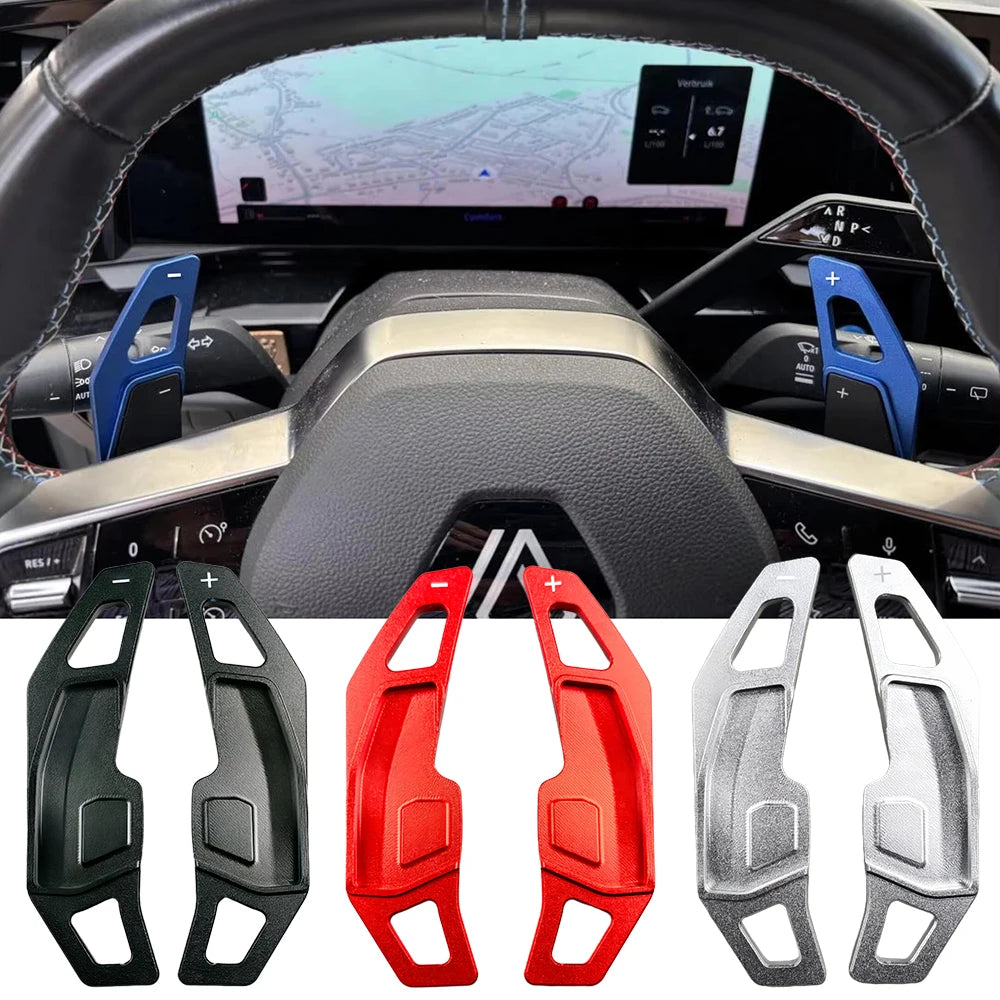 Palettes au Volant Renault Austral Espace Mégane E-Tech Rafale Aluminium Larges