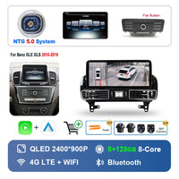 Autoradio Android 16 Mercedes ML GL GLE GLS W166 X166 2012-2019 Écran 12,3 pouces CarPlay NTG