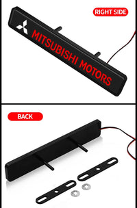 Emblème de Calandre Mitsubishi Motors Lumineux LED Logo Rouge pour ASX Lancer Pajero Outlander L200 Eclipse Delica