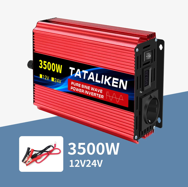 Convertisseur Pur Sinus 12V 24V 220V Voiture 1000 à 8000 W