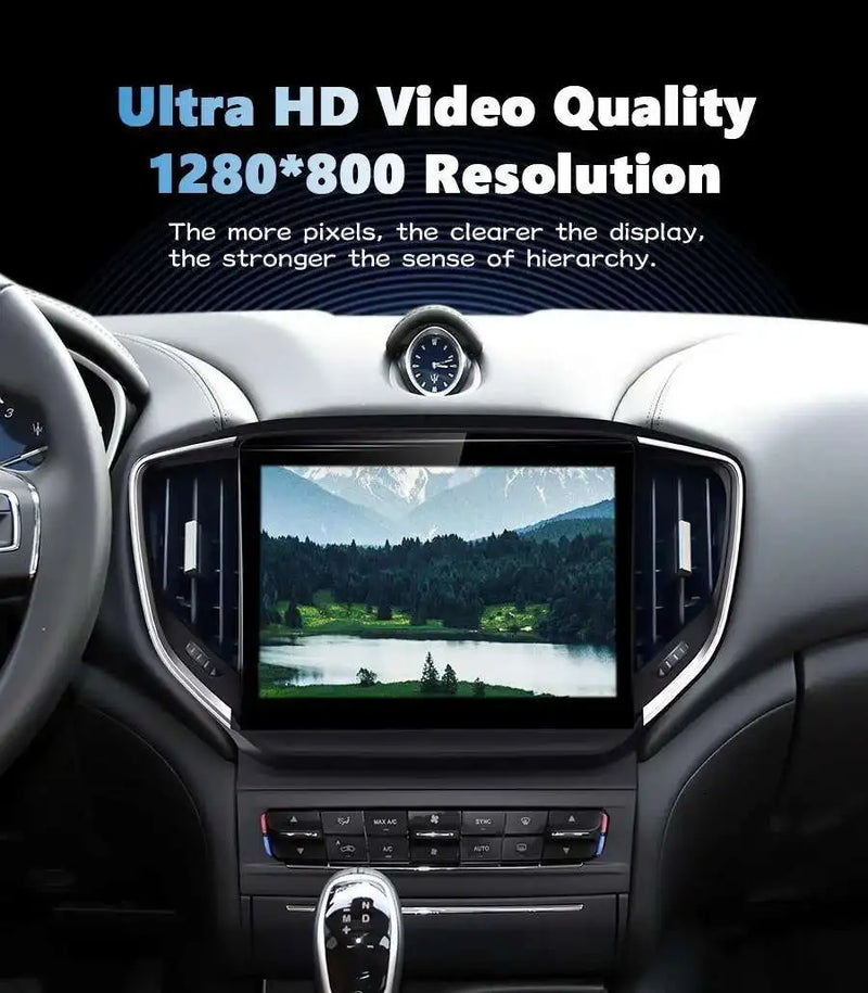 Autoradio Android 14 Maserati Ghibli 2014-2020 Écran 10,1 pouces CarPlay GPS Navigation