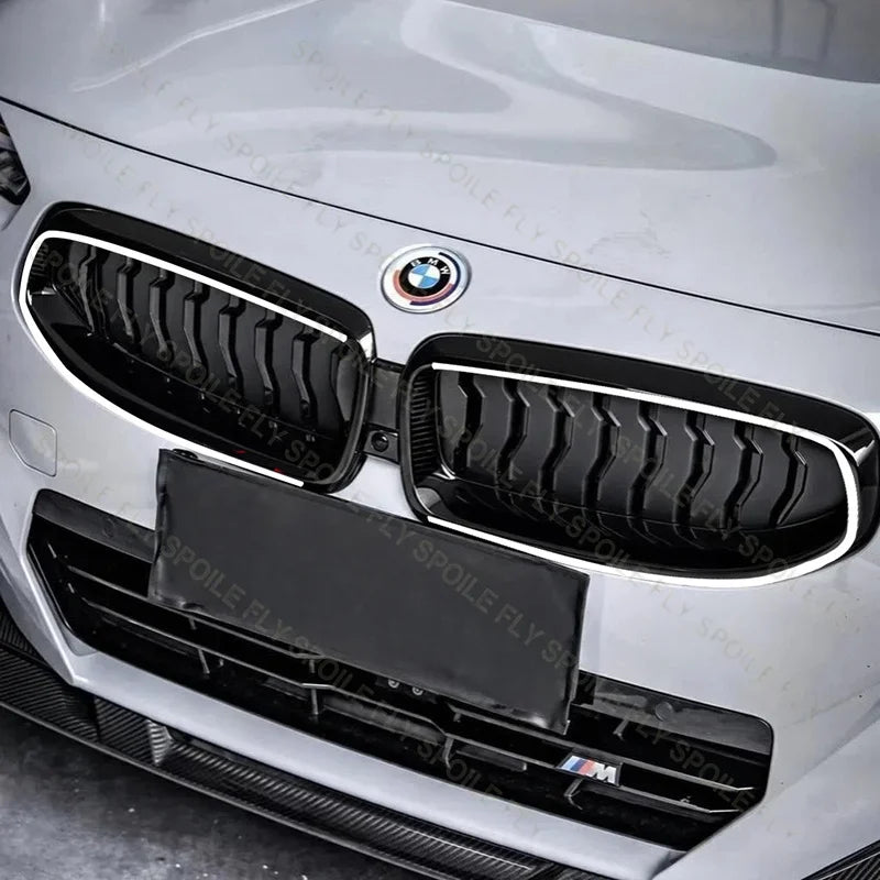 Calandre LED Lumineuse BMW Série 2 G42 Coupé 2021-2026 Double Haricot Noir Brillant