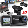 Dashcam G900 4K Avant Arrière Wi-Fi Ventouse