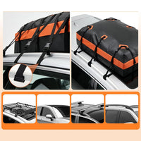 Sac de Toit Pliable 600 L Étanche avec Serrure à Combinaison et Fond Antidérapant pour Voiture et SUV