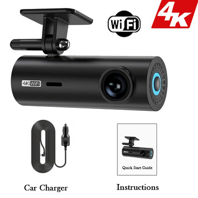 Dashcam 4K Mini WiFi Supercondensateur Mode Parking