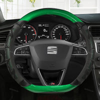 Couvre Volant Seat Leon FR, Ibiza, Arona, Ateca, Tarraco en Cuir Microfibre et Carbone 38 cm