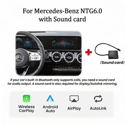Autoradio CarPlay Sans Fil Mercedes MBUX NTG6.0