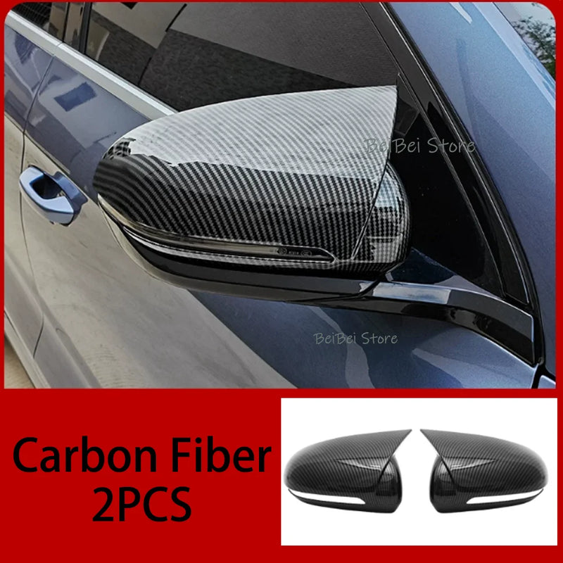 Coques de Rétroviseur BYD Atto 3 Evo 2026-2027 Aspect Carbone ou Noir Brillant, Style Lisse, Ailettes ou Bec, Paire