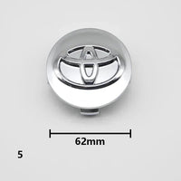 Cache-Moyeux Toyota Corolla Camry Yaris RAV4 57mm 62mm — vue en situation
