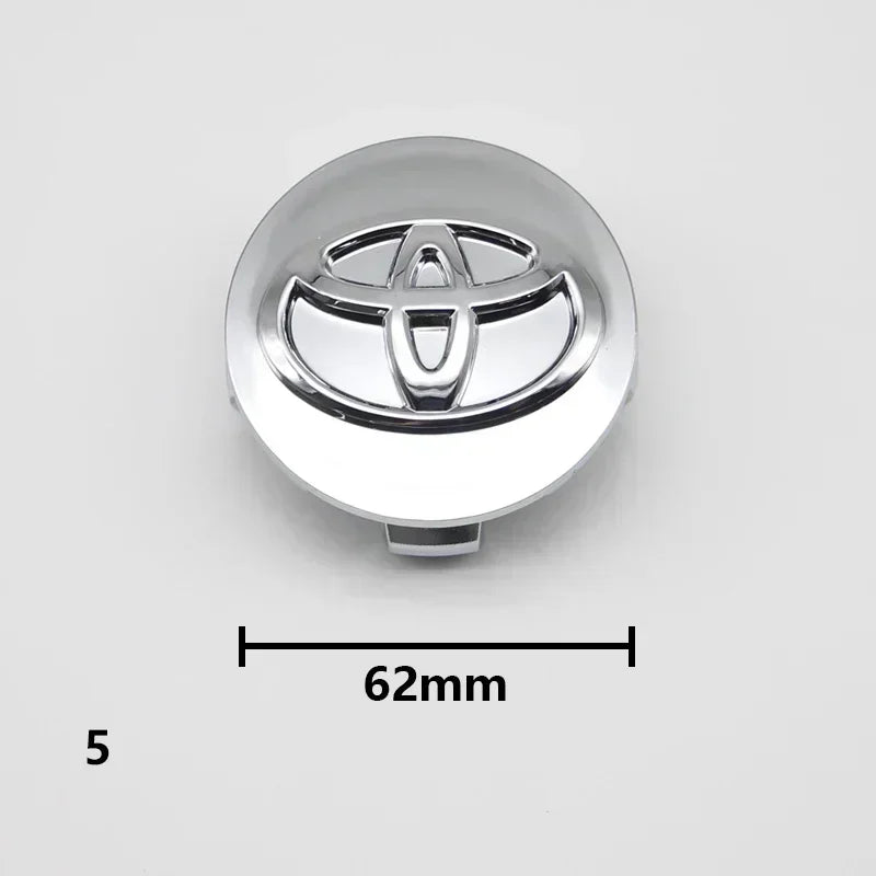 Cache-Moyeux Toyota Corolla Camry Yaris RAV4 57mm 62mm — vue en situation