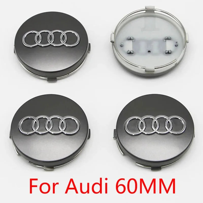 Cache-Moyeux Audi A3 A4 A6 Q5 Q7 60mm 77mm — exemple de montage