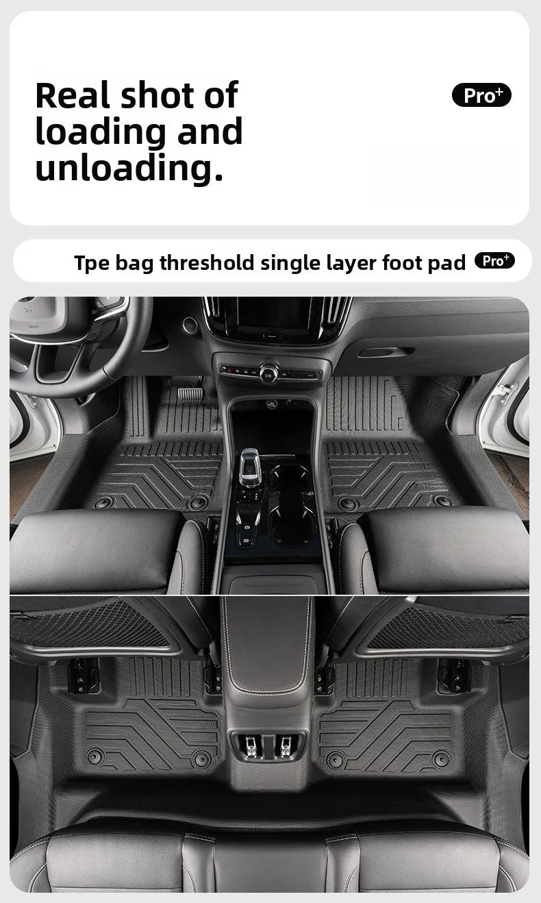 Tapis de Sol TPE Volvo XC60 2009-2026 T8 PHEV Conduite à Gauche Simple ou Double Couche Protection des Seuils
