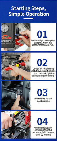 Booster de Batterie Voiture 8000A avec Compresseur 200 PSI
