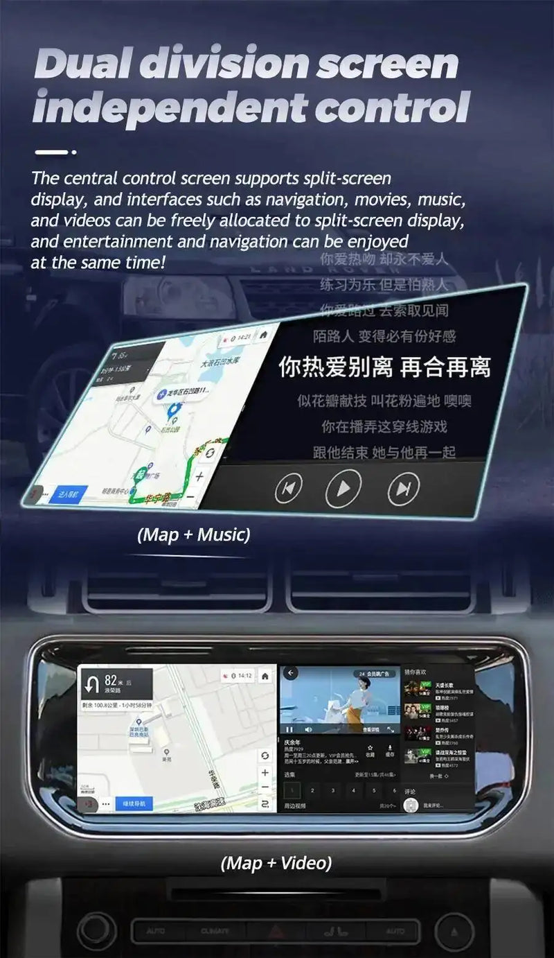 Autoradio Android 13,3 Pouces Land Rover Defender 2020-2024 Écran Tactile CarPlay Sans Fil Android Auto