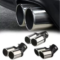 Embout d'Échappement Double Sortie Universel Inox — vue d'ensemble