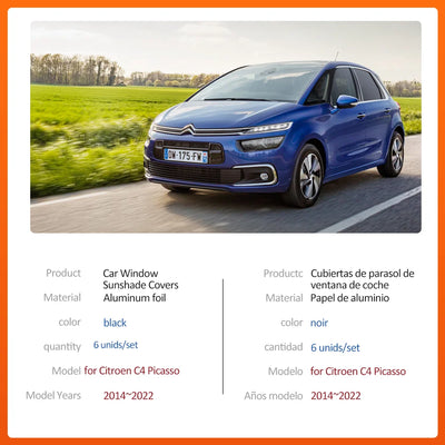 Pare-Soleil Magnétique Citroën C4 Picasso 2014-2022