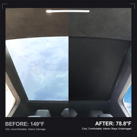 Pare-Soleil de Toit Tesla Model 3 Highland Model Y Juniper 2025-2026 Tissu Glacé à Boucles