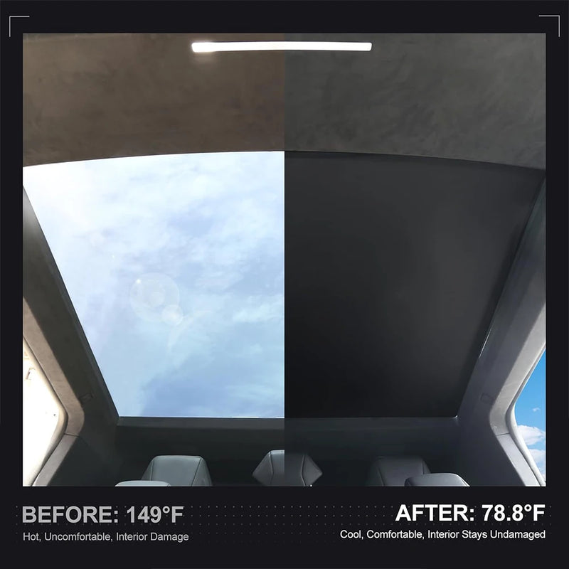 Pare-Soleil de Toit Tesla Model 3 Highland Model Y Juniper 2025-2026 Tissu Glacé à Boucles