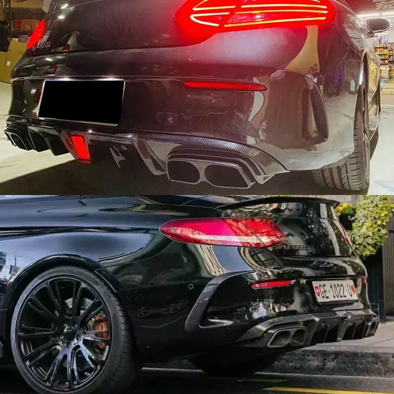 Diffuseur Carbone et Embouts Noirs Mercedes C205 Coupé