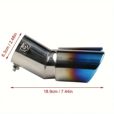 Embout d'Échappement Double Sortie Universel Inox