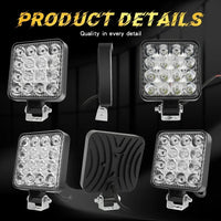 Feux Antibrouillard LED 4 Pouces 12V 24V IP68 Kit 4 Pièces