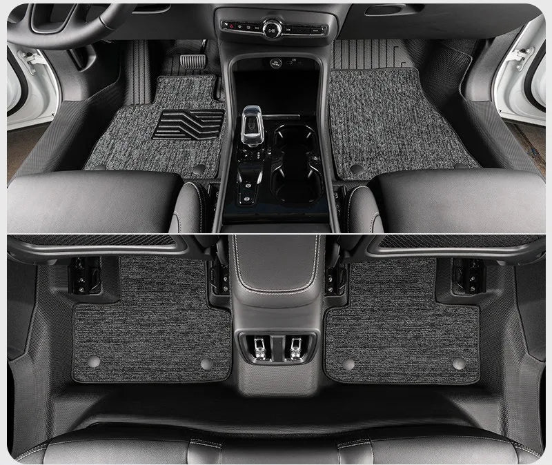 Tapis de Sol TPE Volvo XC60 2009-2026 T8 PHEV Conduite à Gauche Simple ou Double Couche Protection des Seuils