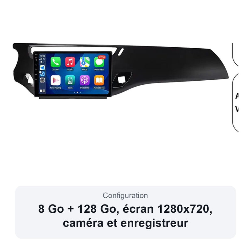 Autoradio CarPlay Citroën C3 DS3 2010-2016 Écran Tactile