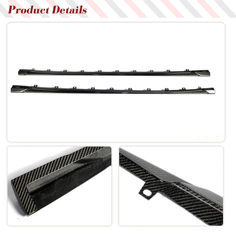 Bas de Caisse Carbone Audi RS3 8Y 8.5Y 2022-2026 Berline et Sportback, Jupes Latérales 2 Pièces