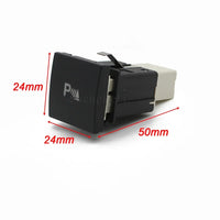 Bouton Poussoir LED Rouge Volkswagen Golf 6 Jetta 5 Scirocco — vue d'ensemble
